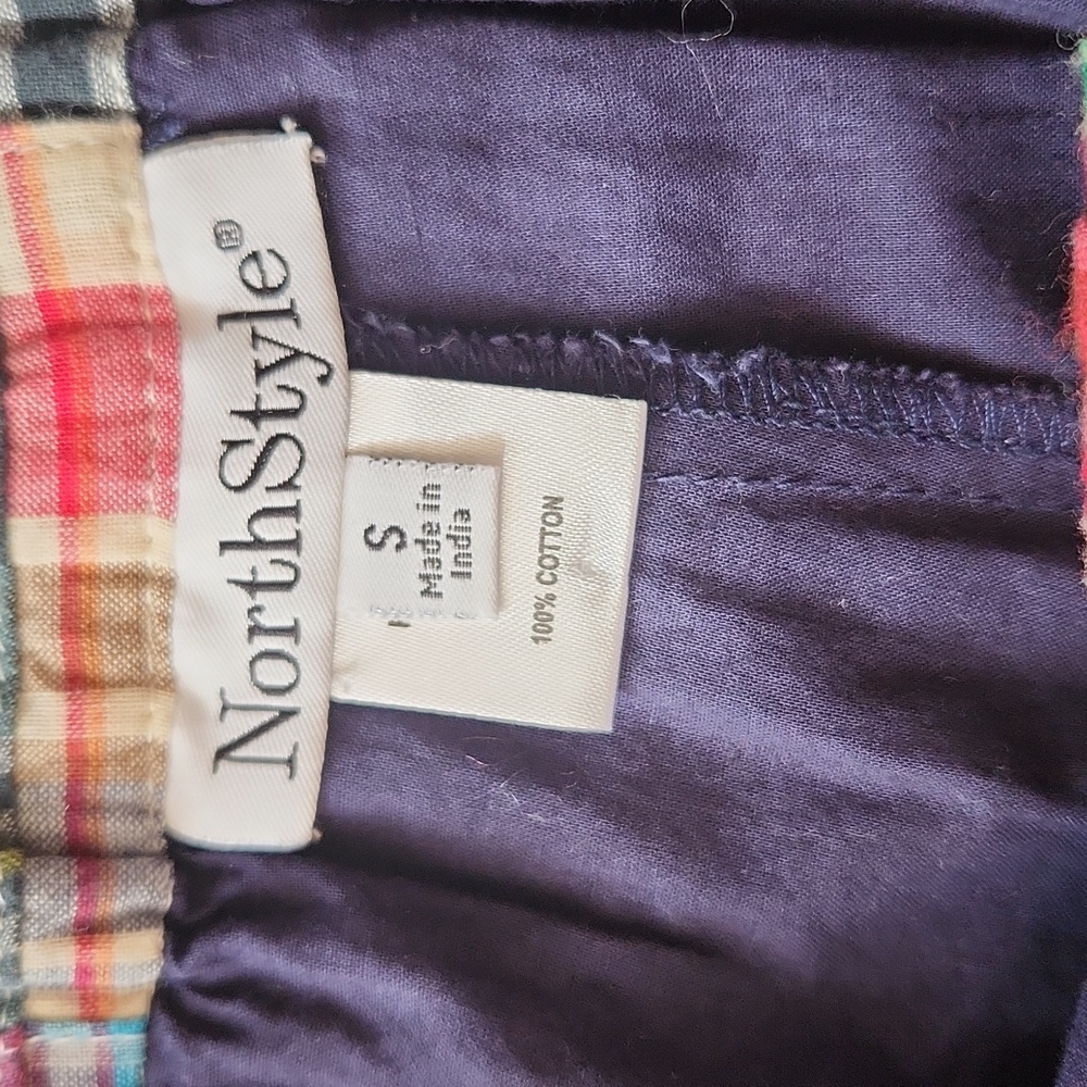 Northstyle Madras Patchwork Cotton Drawstring Sko… - image 5